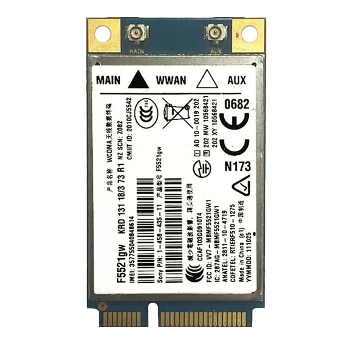 A49T Universal F5521GW WWAN Card Gobi3000 HSPA EDGE 21Mbps 3G Card WWAN WANL WCDMA