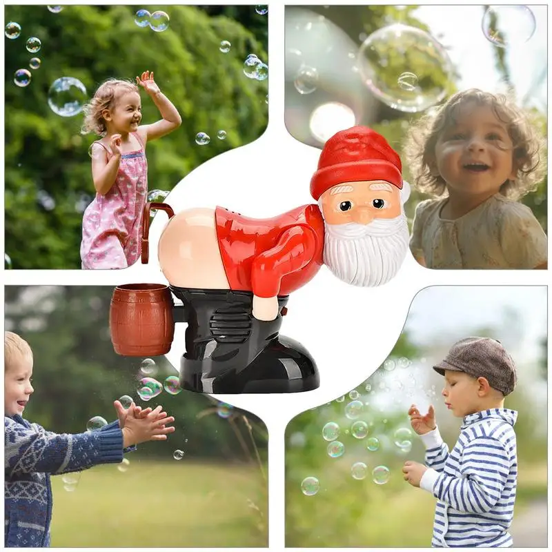 Bubble Fart Toy Bubble Fart Blower Machine Naughty Gnomes Automatic Bubble Blowing Machine With Flash Lights & Music For Outdoor