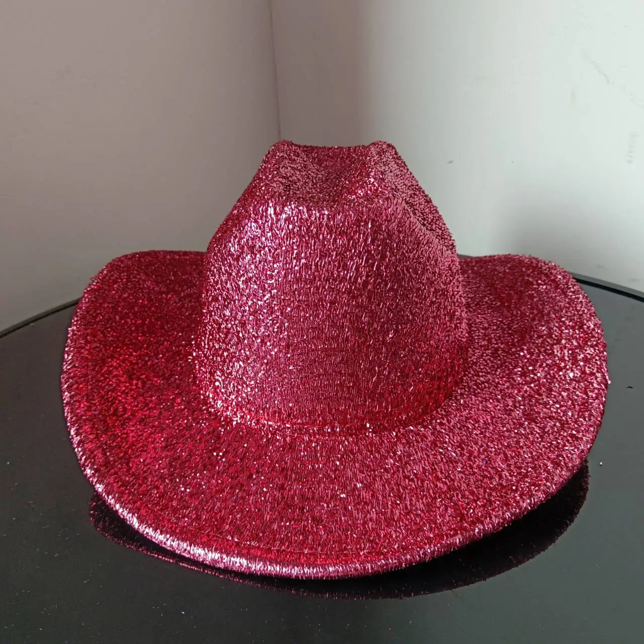 Barbie pink cowboy hat womenhat jazz disco hat for men black fedora hat small brim hat fancy western hat pink hat felt fedora