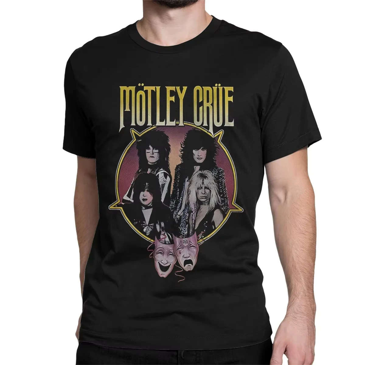 

Men Women's Motleys Girls Music T Shirt Crue Metal Band Cotton Clothes Leisure Short Sleeve Round Collar Tees Gift T-Shirts