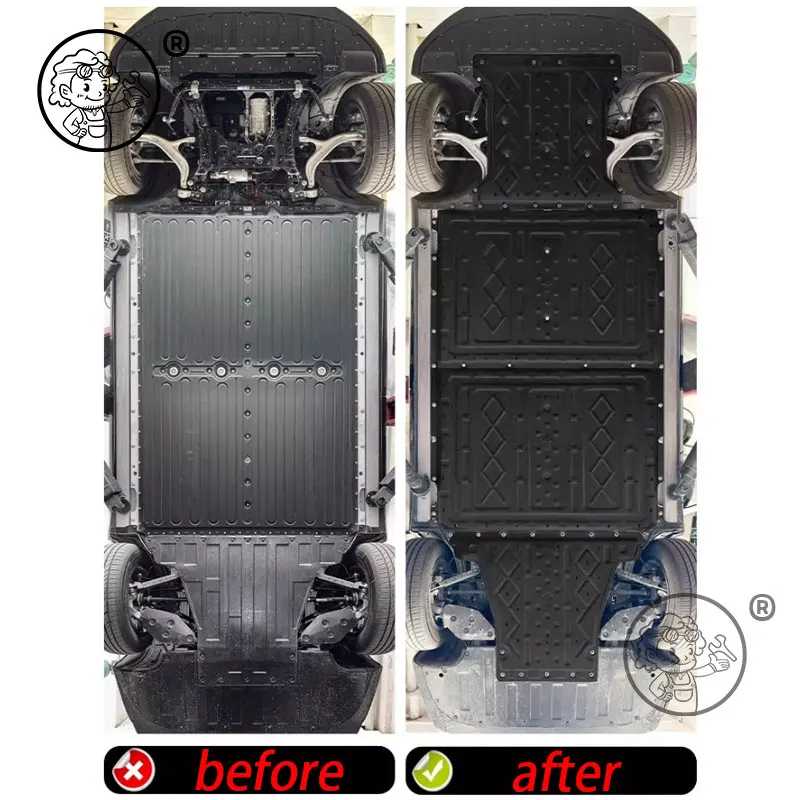 For XPENG P7+ 2026 2027Car Motor Battery Manganese Steel Alloy Guard Chassis Armor Underbody Protection Panels Protection Device