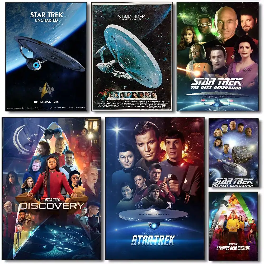 Classic Movie S-Star T-Trek Poster Art canvas HD aesthetic Printing Paper Wall Art for Living Room Bar fashion Home Decor
