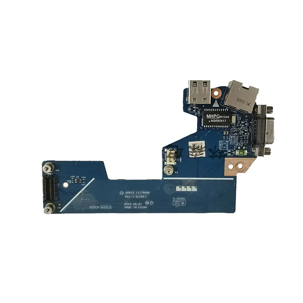 For Dell Latitude E5530 P28G laptop Card reader USB VGA RJ45 network audio headphone jack board LS-7908P 0826R6 LS-7905P 08DVRJ view 3
