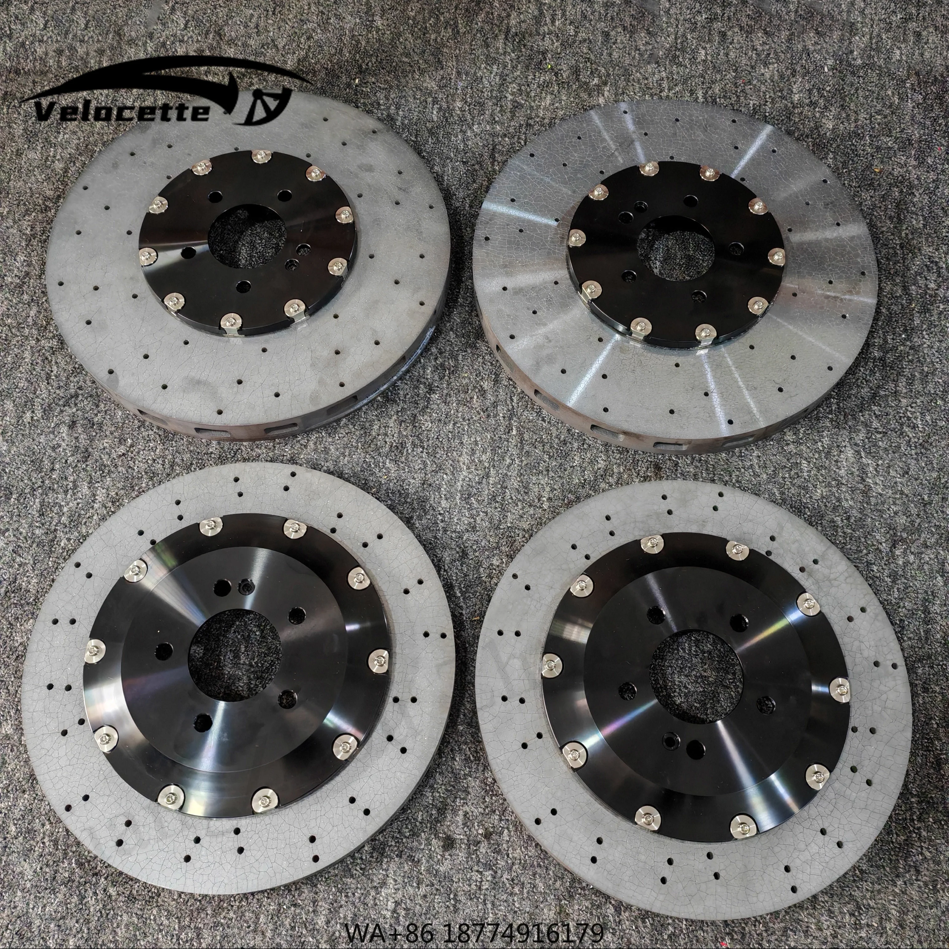 

Customized Carbon Fiber Ceramic Disc Brake Caliper 10 Pistons 440 400mm Carbon Ceramic Disc Suit for A1 A4 A5 911