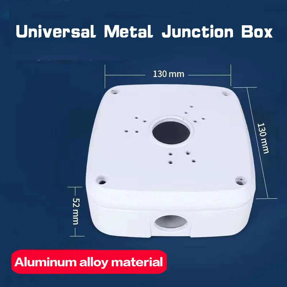 Universal Metal Junction Dome Box CCTV Camera IP66 Compatible with different 4K POE HD Cameras / Dahua /Hikvision