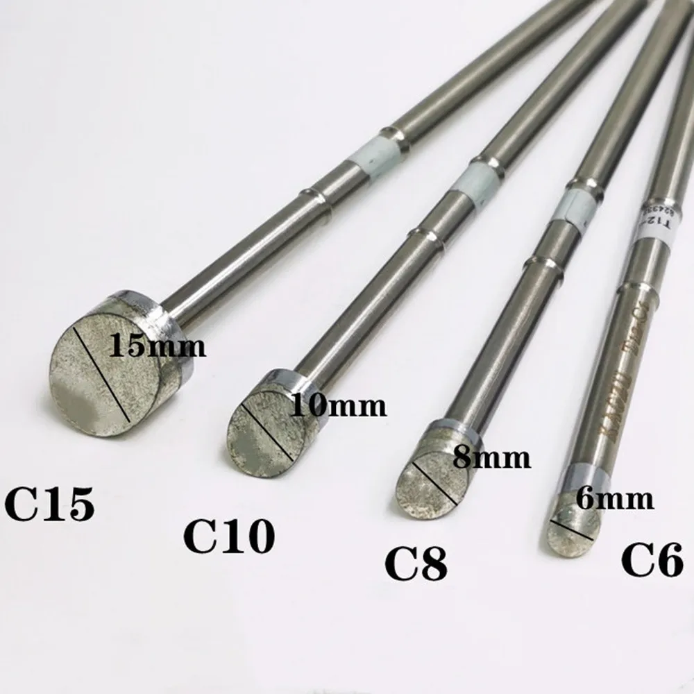 3Pcs/T12-C8/C10/C15 soldering Tip Welding head Non-standard High-grade series T12 rion tip use for P9/M8/9501 handle