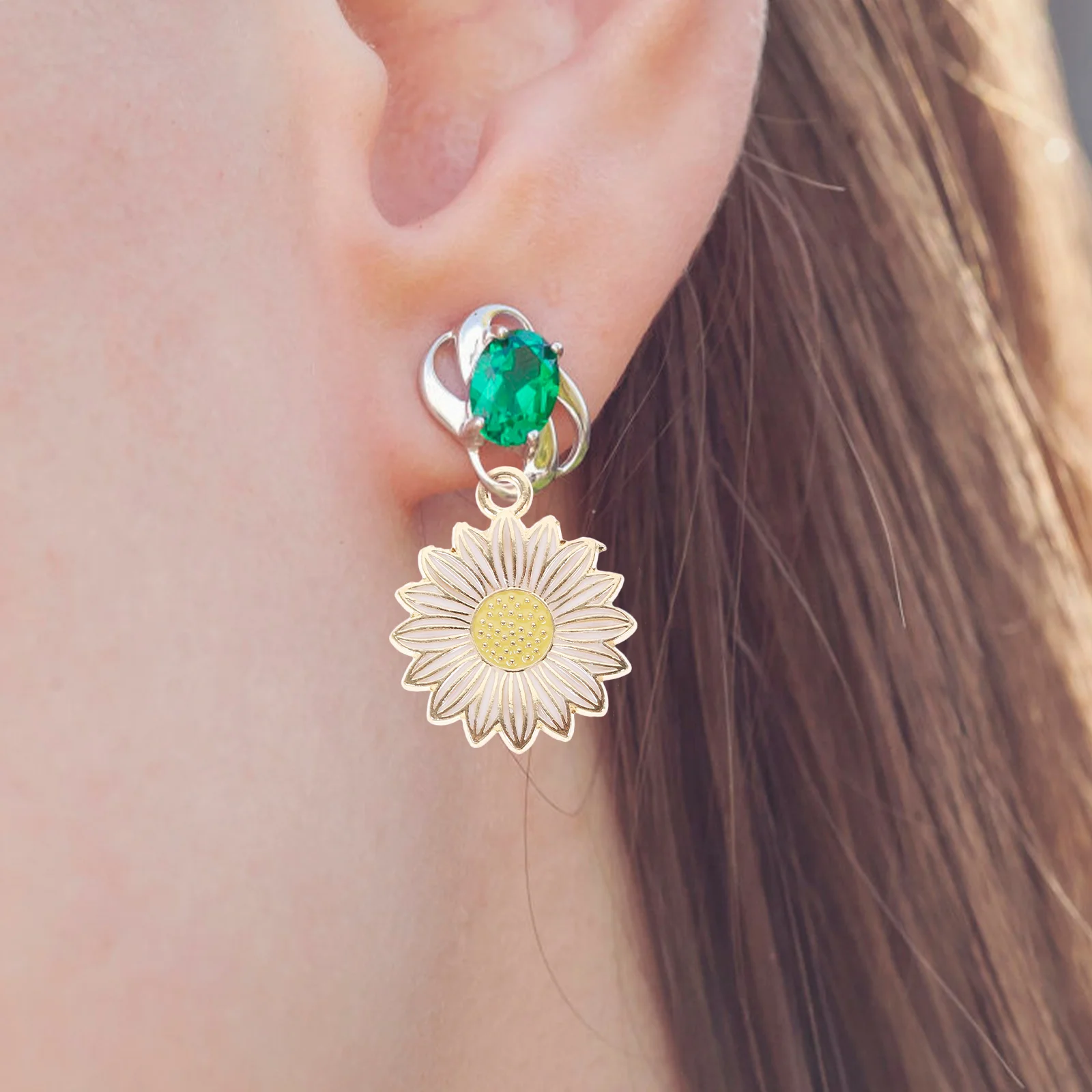 

30pcs Sunflower Charms Premium Alloy DIY Keychain Charms for Necklace Bracelet Earring Making Handicraft Jewelry Accessories