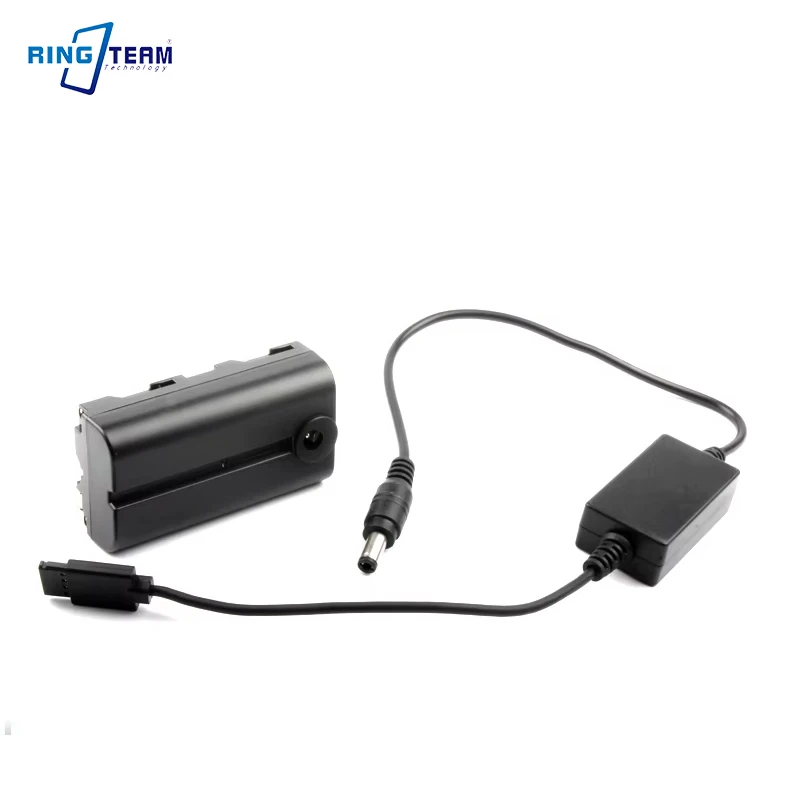 NP-F550 DC Coupler + DC Cable for DJI Ronin Stabilizer Flat Port - Sony NP-F970 F950 F750 TR910 TR917 TRV110K