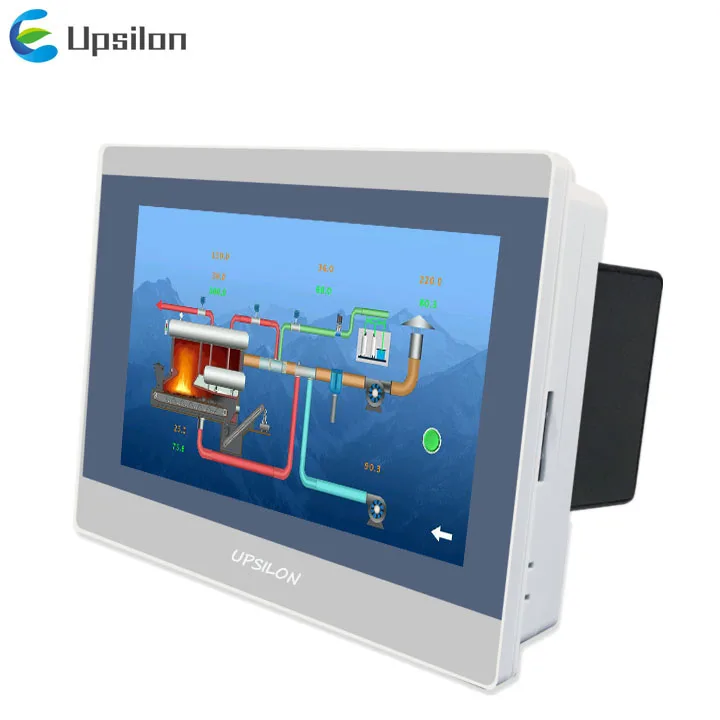 rj45 ethernet 7 inch industrial tft lcd modbus human machine interface hmi