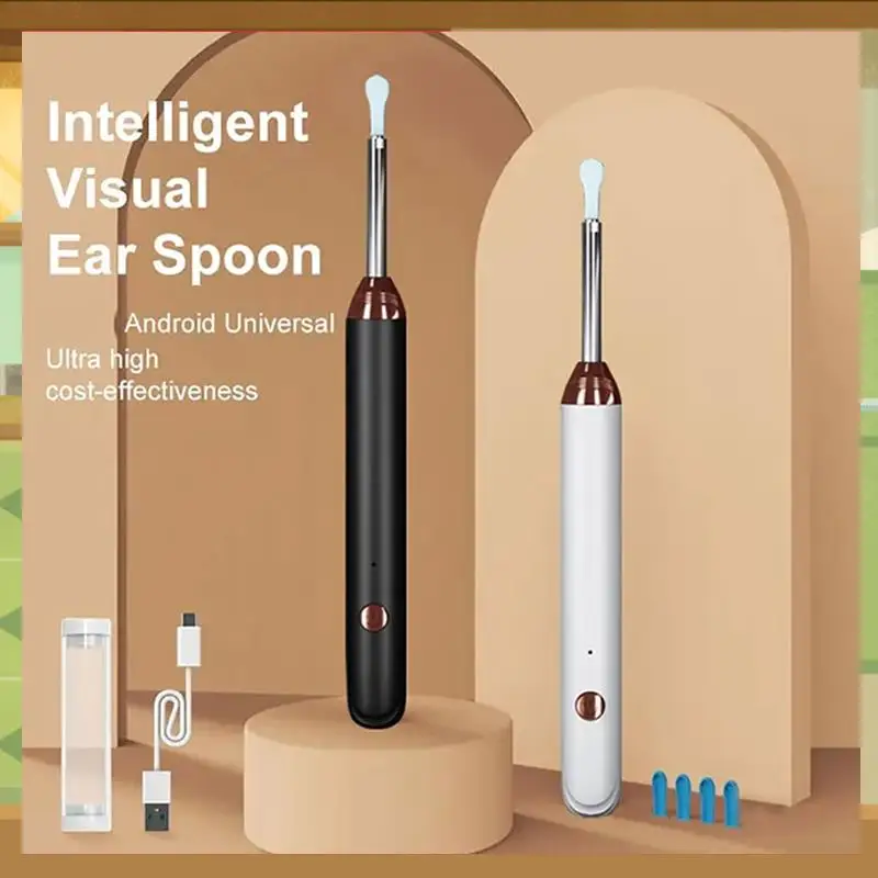 

Smart Visual Ear Cleaner Wireless Wifi Ear Pick Otoscope Camera Borescope Luminous Ear Wax Health Care Ear Cleaner Kit-BAAX