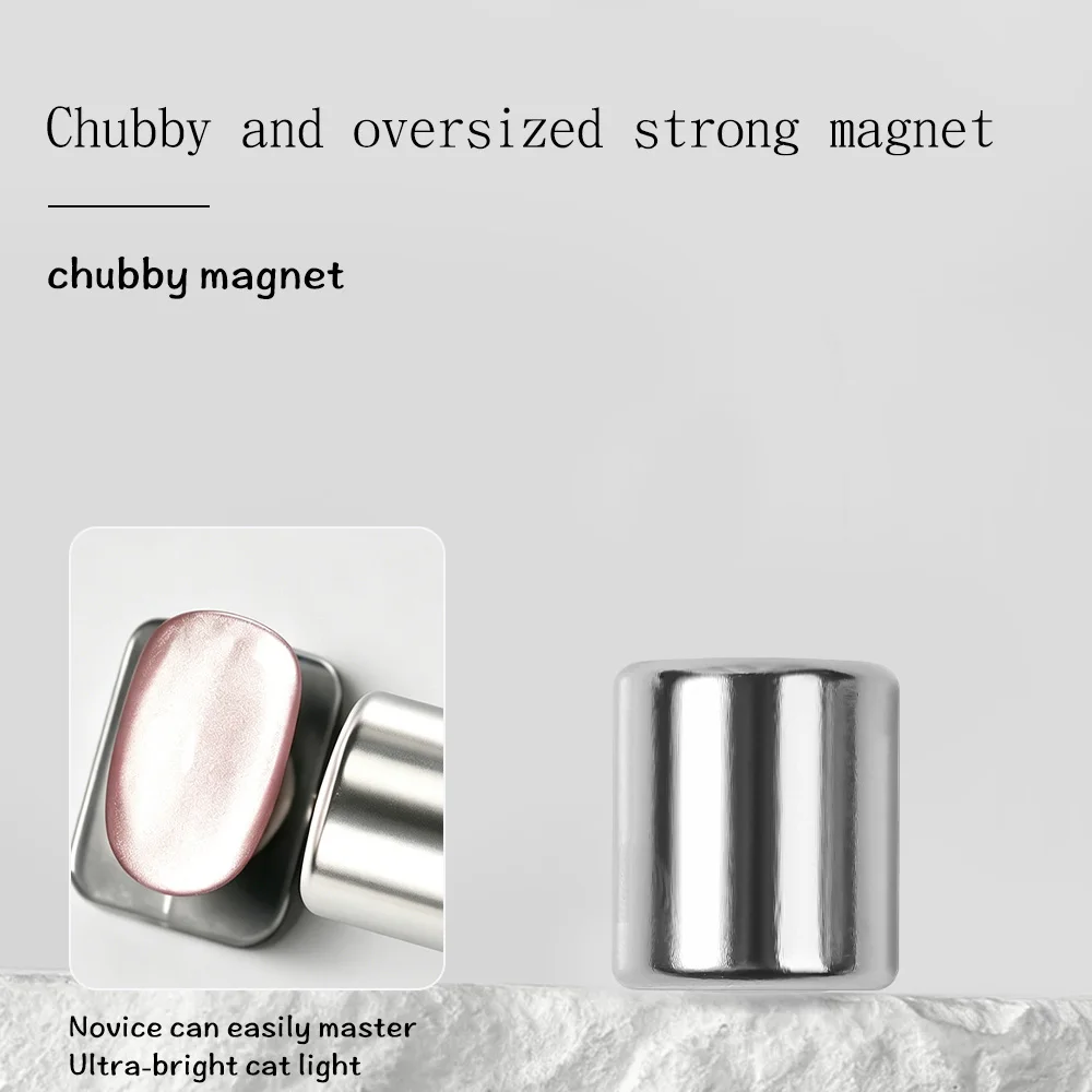 2/3 Stück Neue Nagel-Katzenauge-Magnetkugeln Zylindrischer Magnet Doppelkopf-Nagelmagnet Runde Stahlkugel-Magnet Katzenauge Nagelkunst-Werkzeug – Detail 2