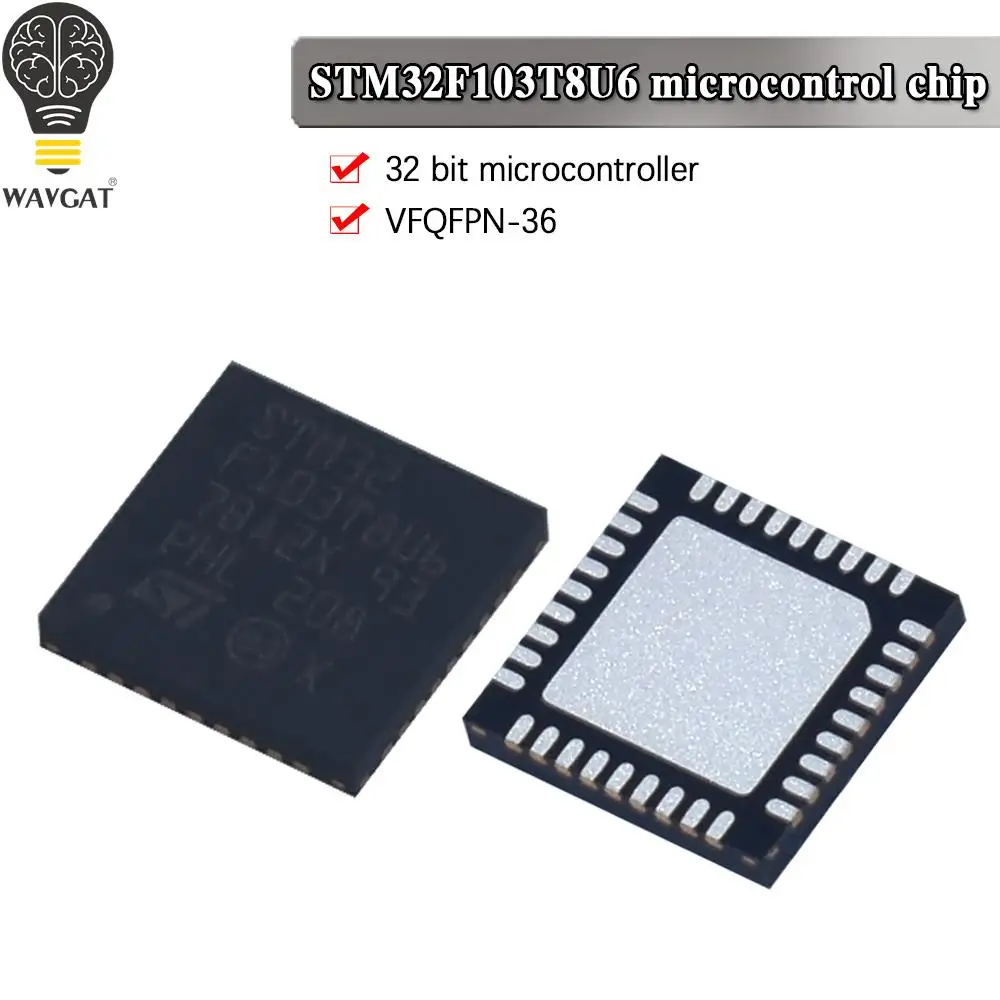 VFQFPN-36 STM32F103T8U6 STM32 STM32F STM32F103 STM32F103T STM32F103T8 IC MCU 32BIT 64KB FLASH