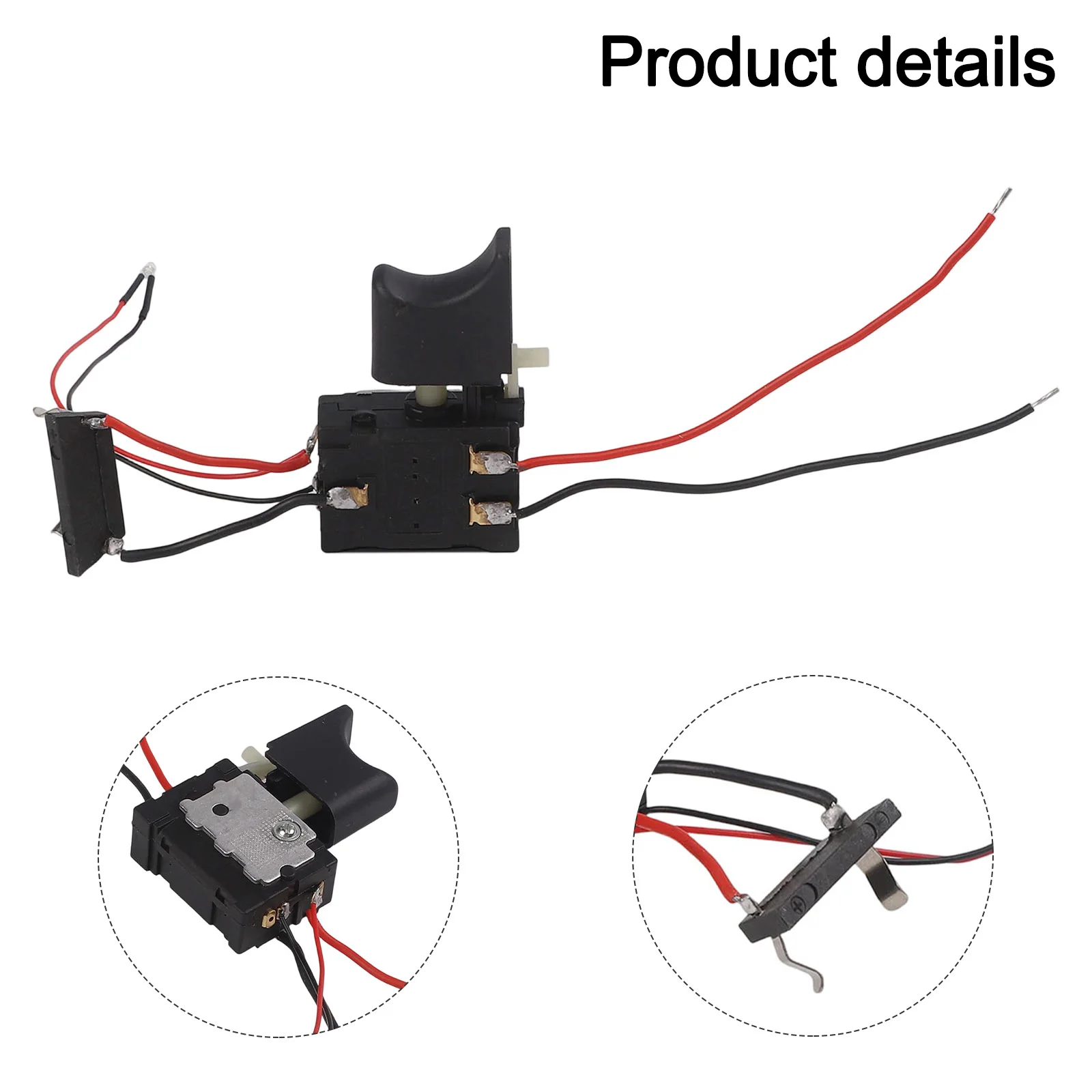 1 قطعة الحفر الكهربائية الزناد زر التبديل تيار مستمر 7.2-24 فولت 16A مفاتيح التحكم في السرعة أداة السلطة استبدال الملحقات