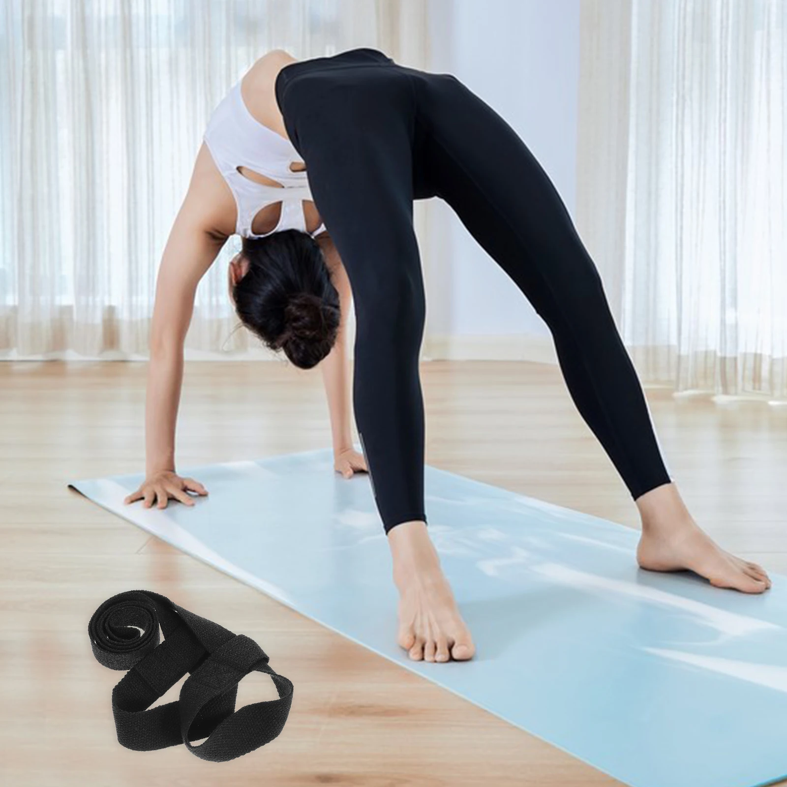 

2 Pcs Yoga Mat Straps Adjustable Carrier Multi-function Roller Mats Holder Cotton