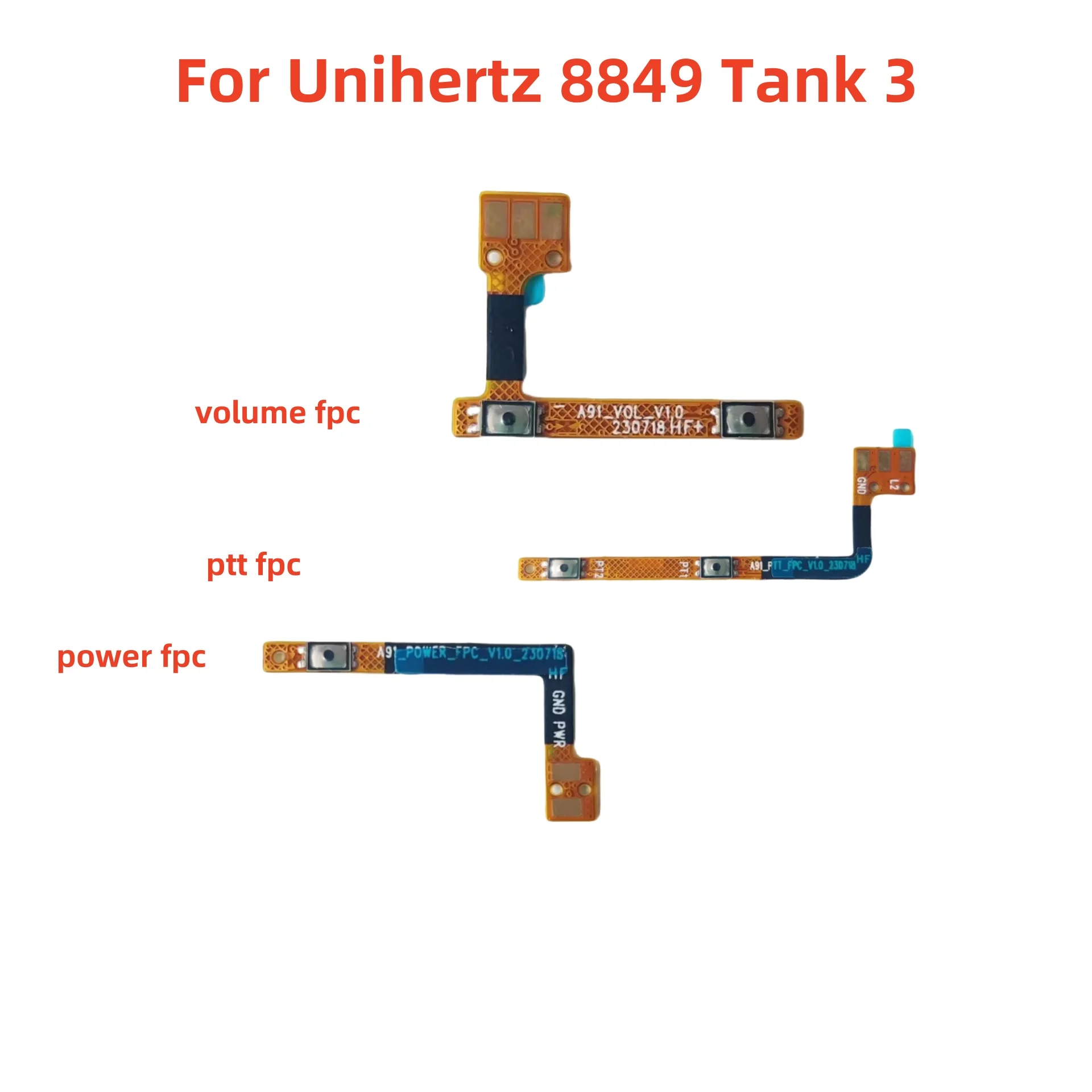 

Новый оригинальный кабель Unihertz 8849 Tank 3, кнопка питания и громкости телефона, гибкий кабель FPC с боковым управлением PTT, гибкий FPC