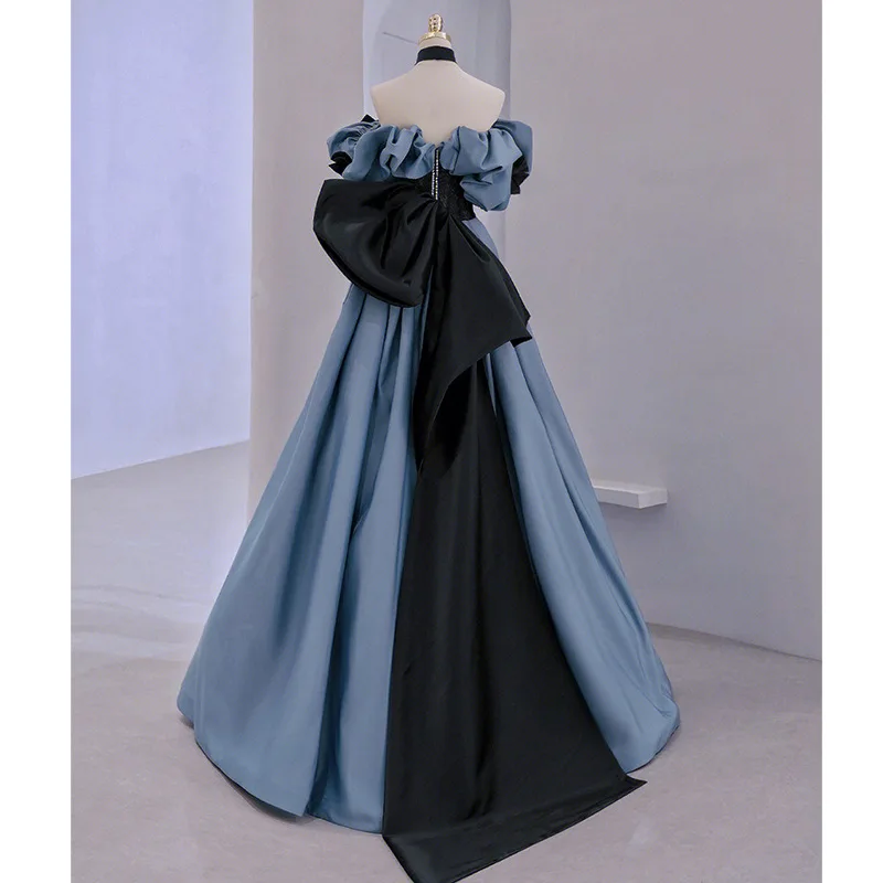 Robe de Rhen dentelle A-Line pour femme, volants bouffants, embellissements avec nœud, coupe couvertes, conception élégante, magnifique robe de Quinceanera