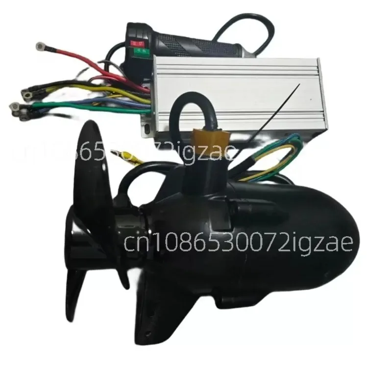 Suitable for 12-48V Marine Underwater Propeller Rubber Boat Electric Outboard Motor Brushless Motor Waterproof Motor with