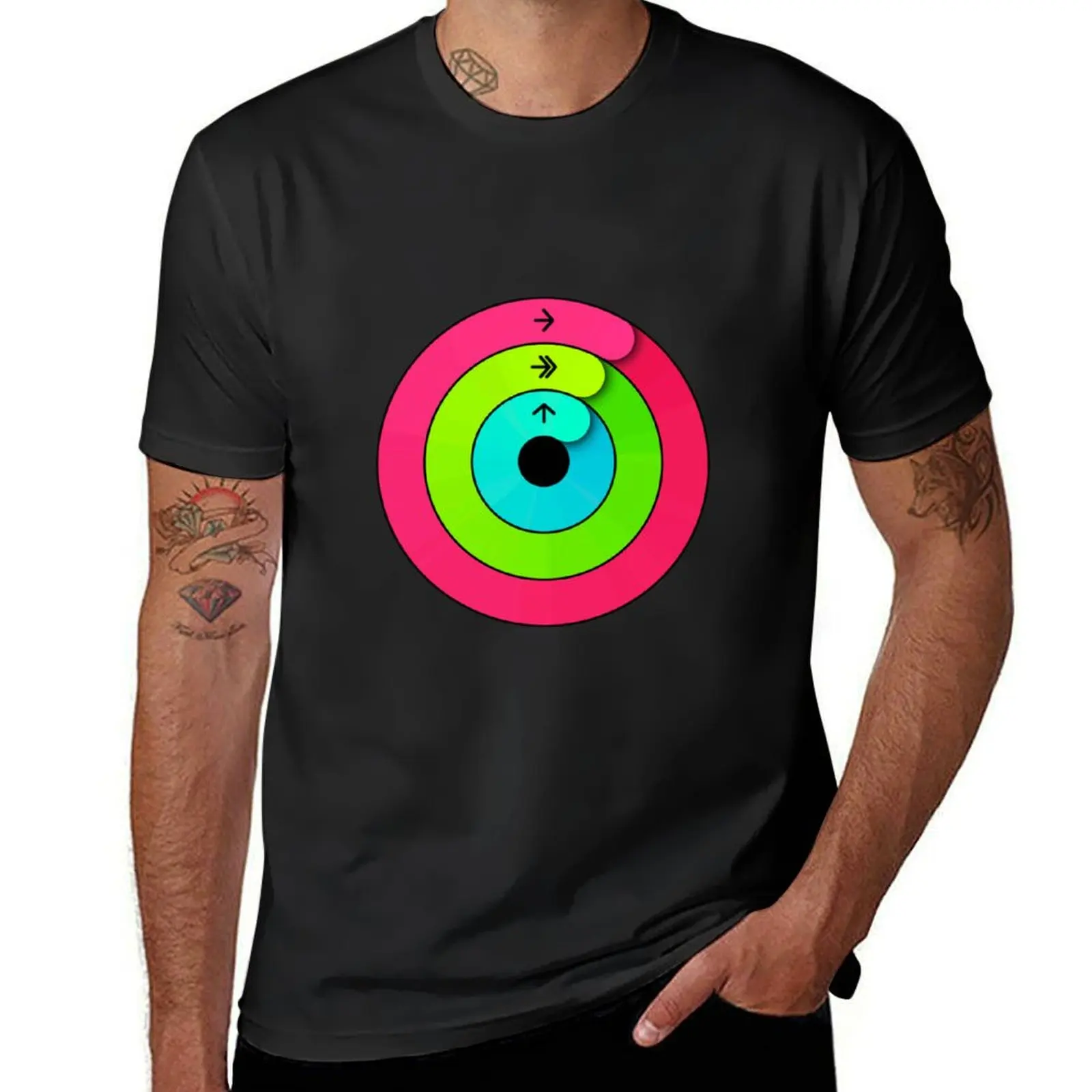 Apple Watch Activity Rings - Close Your Rings T-Shirt blanks graphic t shirt vintage quick drying plus sizes t shirt for men