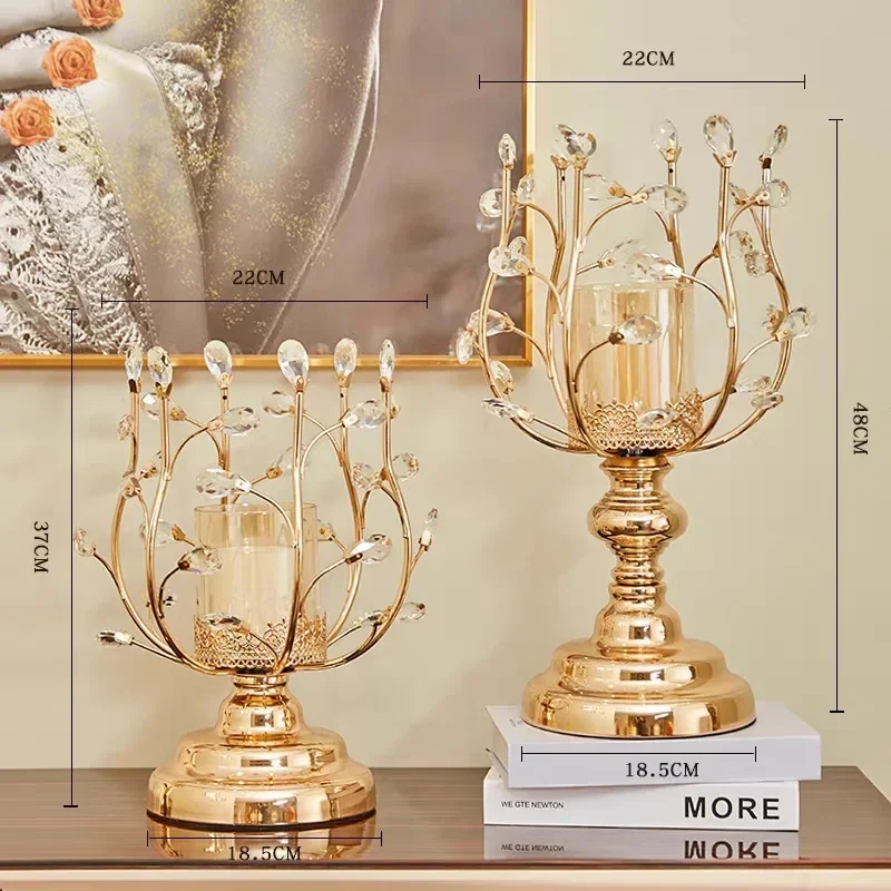 Candelabra ornament romantic light luxury home dining table living room table decoration Nordic American decoration European sty