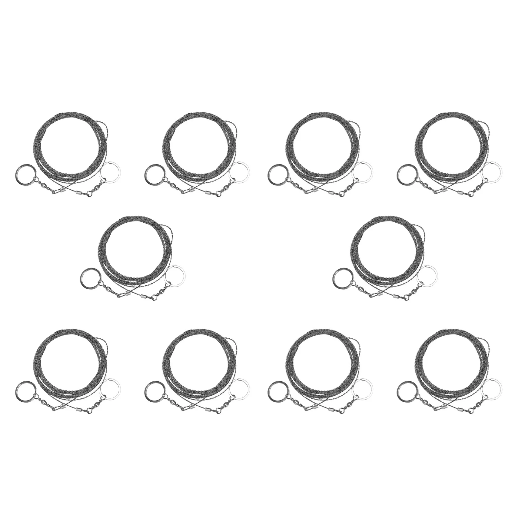 ABMI-10X Outdoor Hand-Drawn Rope Saw 304 Stainless Steel Wire Saw Camping Life-Saving Woodworking Super Fine Hand Saw Wire 5M,
