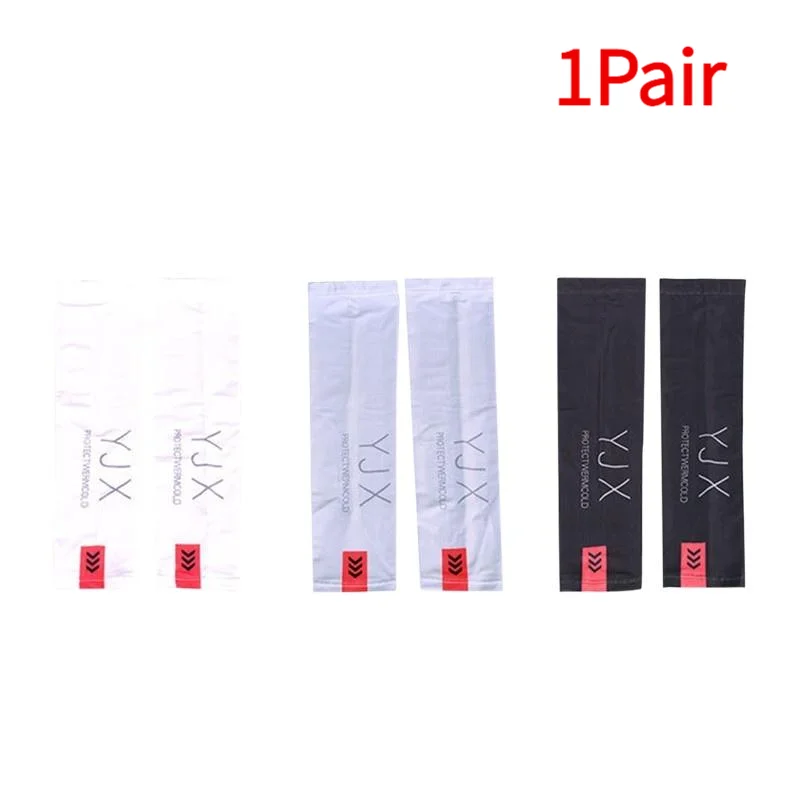 1Pair Summer Arm Sleeves For Running Outdoor Cycling Driving Breathable Ice Silk Elastic Sun Protection Men Women Arm Cover‘