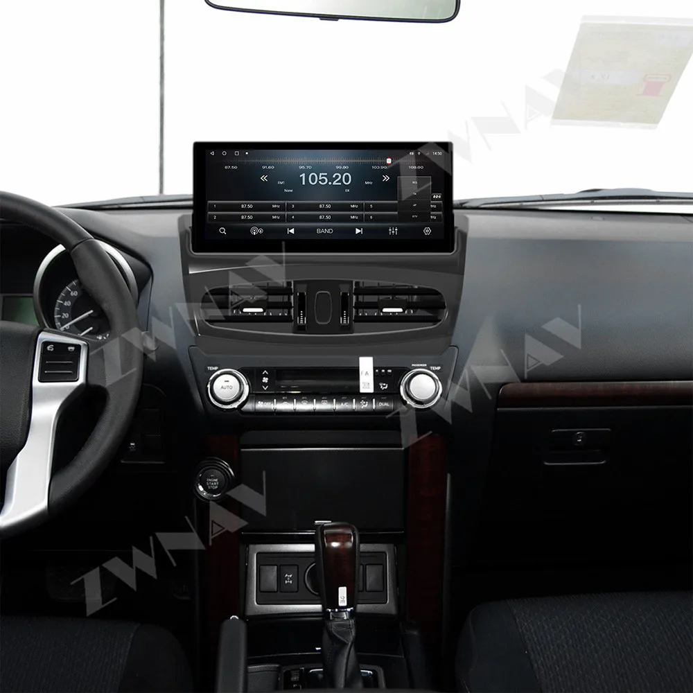 ZWNAV Android 14 Car Radio For Toyota Prado 2010-2021 Wireless CarPlay Android Auto DSP Sound GPS Navigation WIFI 4G System