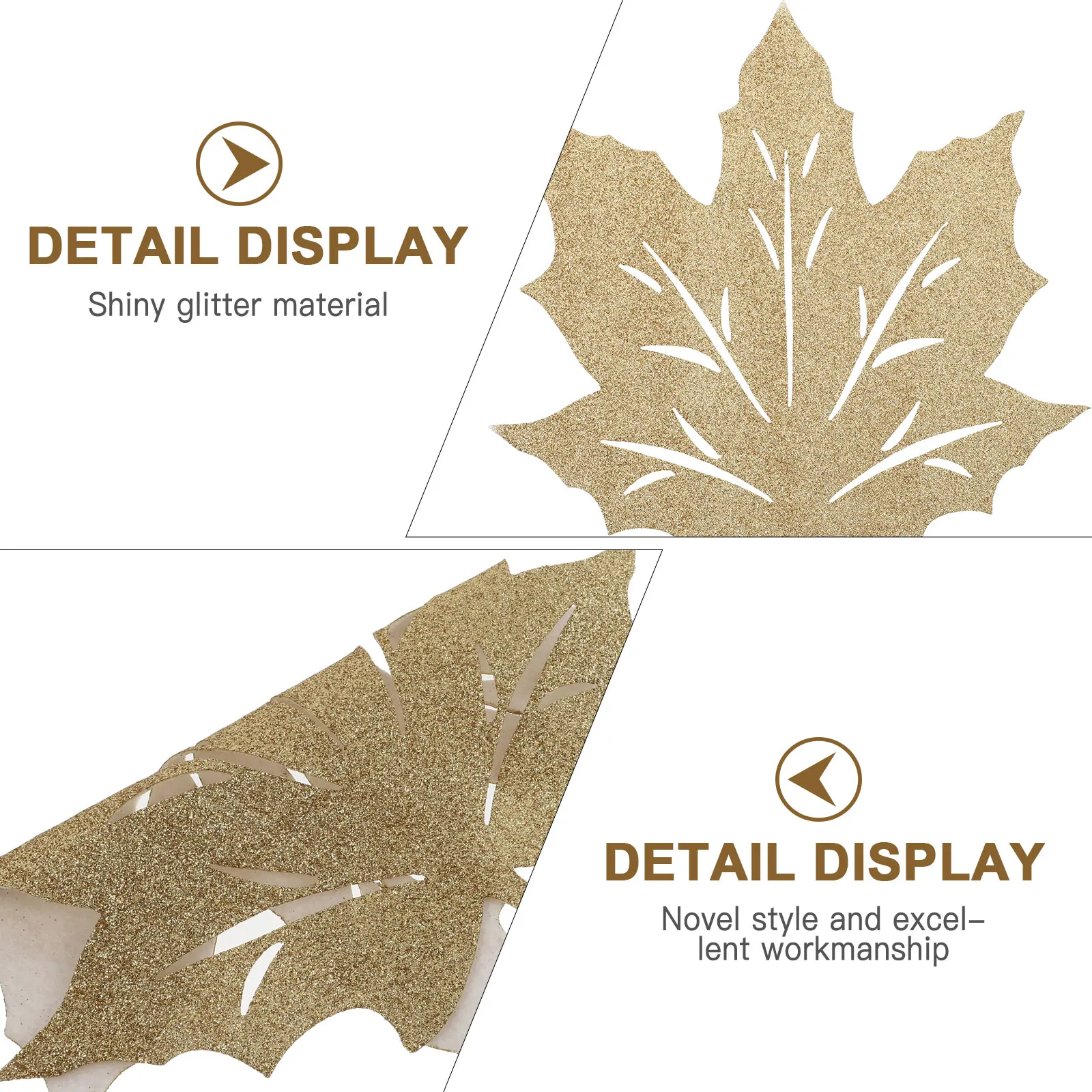 

2 Pcs Maple Leaf Placemat Thanksgiving Dining Room Decorations Mats Table Non-woven Crafts Placemats