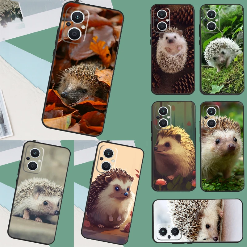 Cute Little Hedgehog Case For OPPO Reno 8T 2Z 4 5 Z 6 7 8 Lite 10 Pro OPPO Find X2 X3 X5 X6 Pro Neo Lite Cover