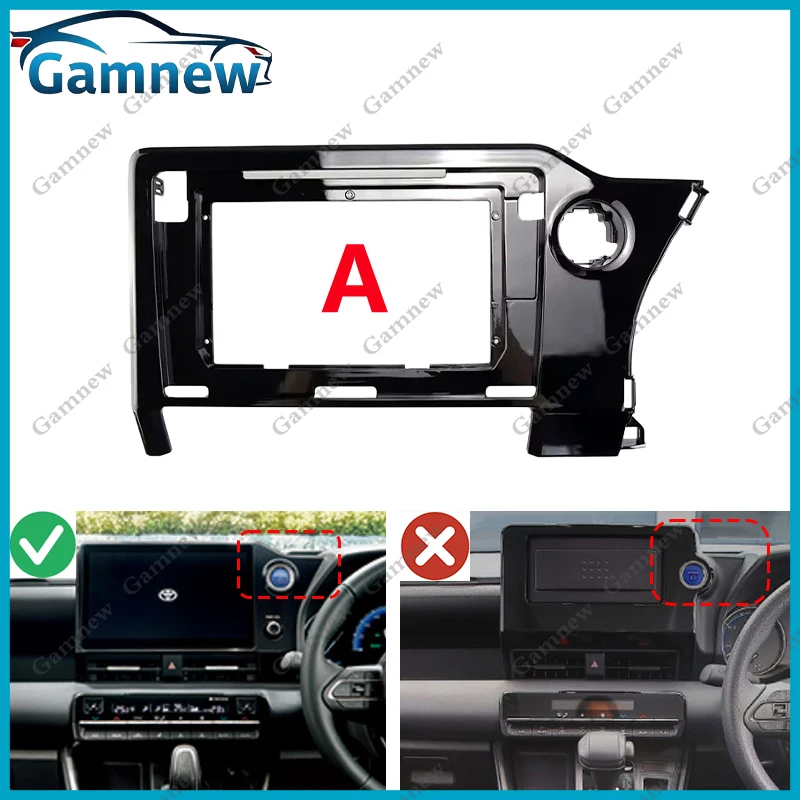 Gamnew 10 Inch Car Stereo Dash Radio Fascia Canbus Box Panel Frame For Toyota Noah Voxy 2022-2026