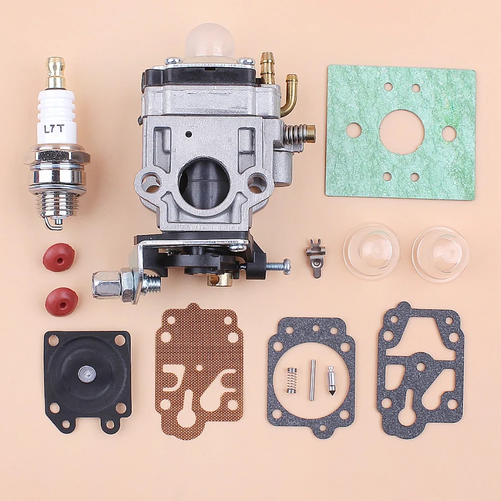 Kit de Reparo de Carburador CG430 CG520 43CC 52CC 47CC 49CC 40-5 44-5 para Motor 2 Tempos de Roçadeira Chinesa e Aparador de Grama