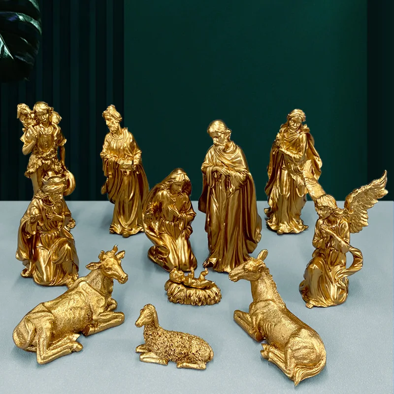 

Resurrection Festival decorative home items - European-style figures for entranceway decoration - resin handicrafts