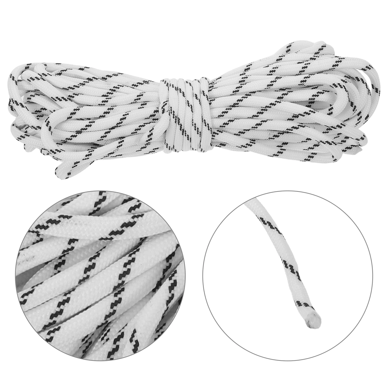 10M 5Mm Colorful Polyester Braided Rope Durable Strong For Diy Crafts Camping Tent Clothesline Flag Pole Home Decor Thick