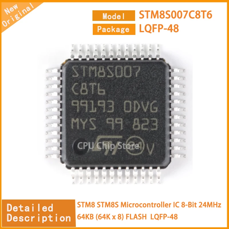 5Pcs/Lot  New Original STM32F302CBT6 STM32F302  Microcontroller IC 32-Bit Single-Core 72MHz 128KB (128K x 8) FLASH 48-LQFP (7x7)