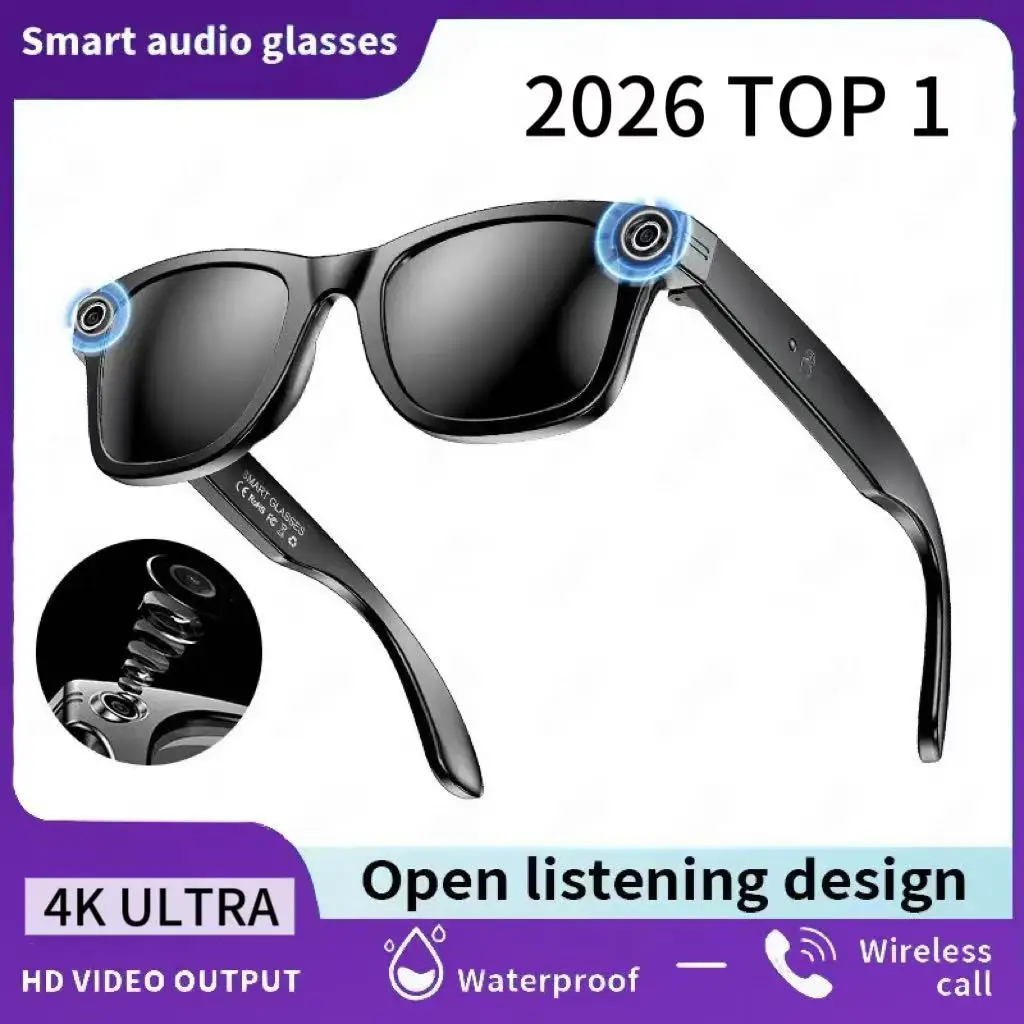 for meta 2026 TOP 1 AI voor Meta Smart Glasses met 8MP camera, video-opname, vertaling in 100+ talen, zonnebril, Bluetooth-oproepen en muziekweergave
