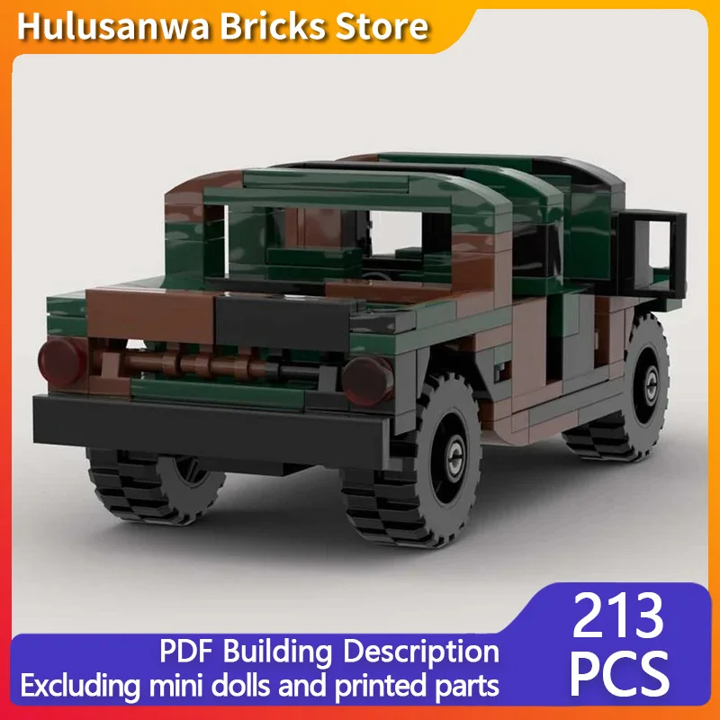 

Военная модель внедорожника MOC, строительные кирпичи, военное оборудование, модульная технология, сборка, детские игрушки, костюм, подарки, праздник