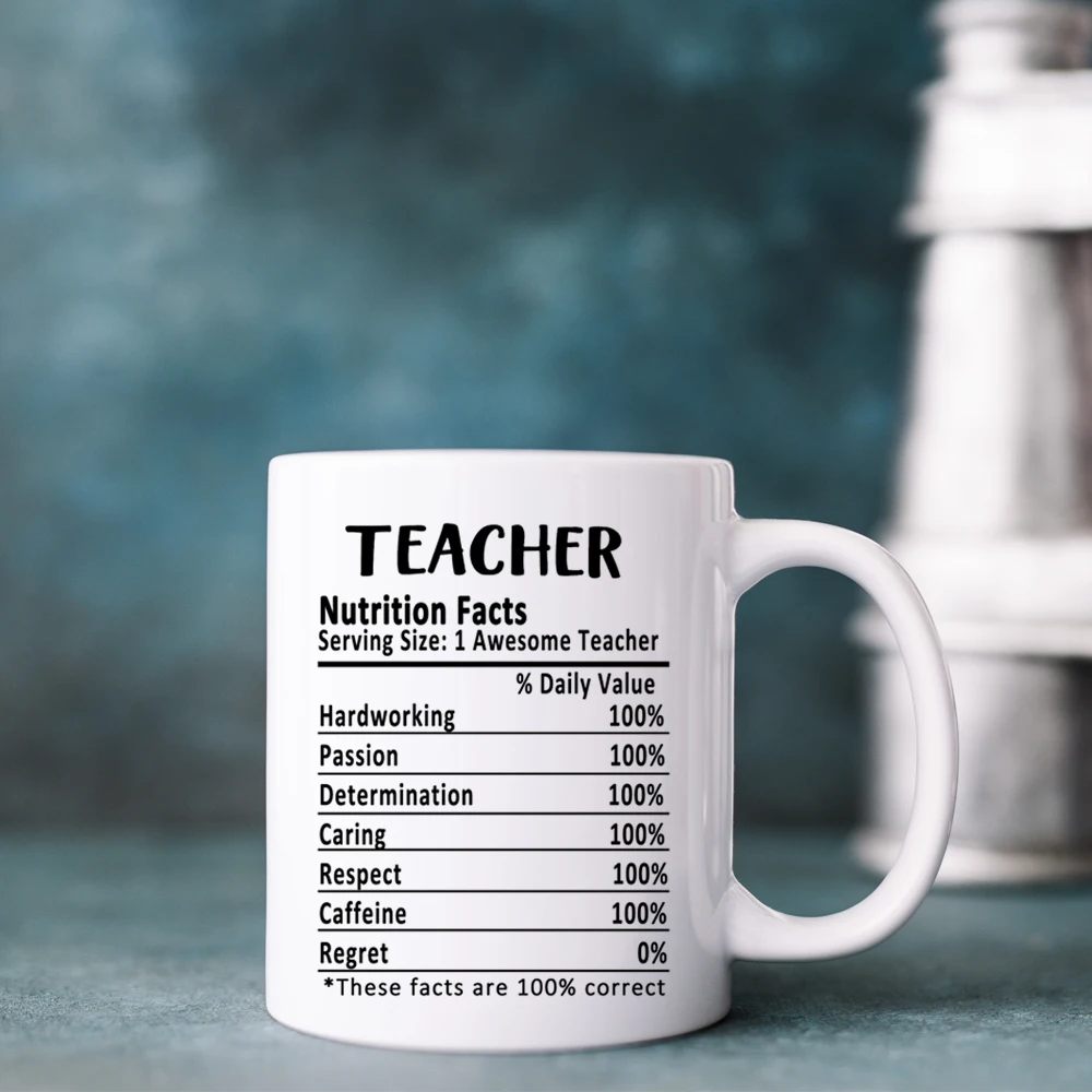 funny teacher coffee mug 11oz ceramic mug school office coffee mug teacher's day gift