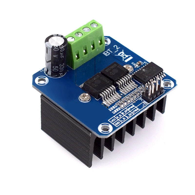 BTS7960 High Power Intelligent Vehicle Motor Drive Module BTS7960 43A Current Limiting Control Semiconductor Refrigeration Drive