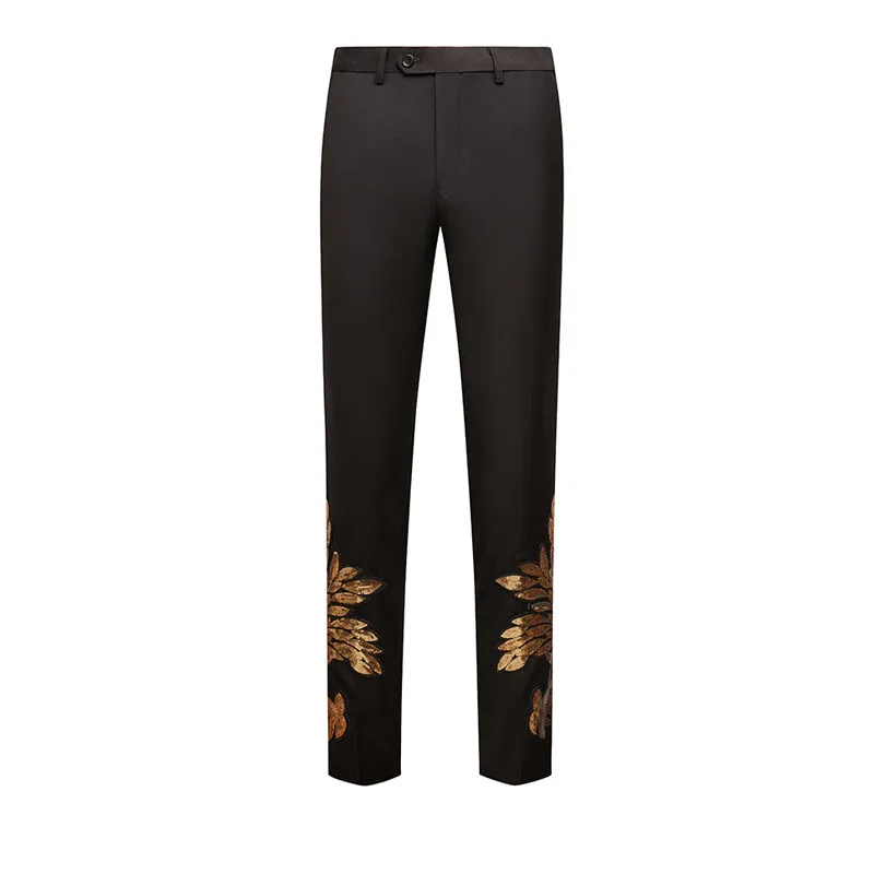 

Men Stage Costume Sequins Male Stage Suit Host New Pants Man Blazers Luxury Designer Wedding Party Nightclub Trousers