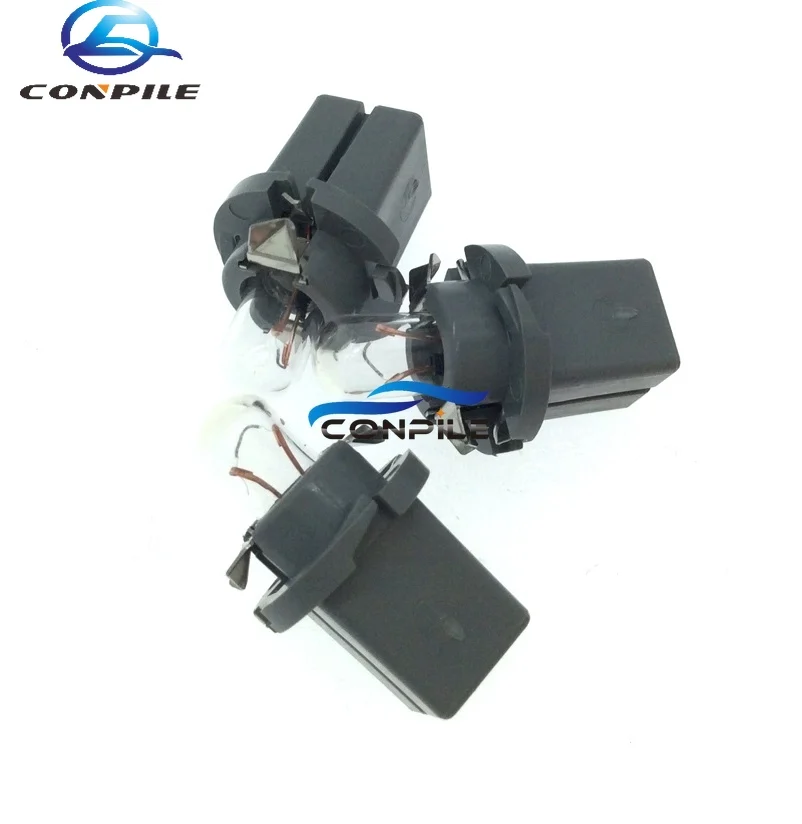 

3 шт. для Audi Peugeot 206 207 308 лампочка для часов T5 12 в ЖК-экран лампочка 1,9 Вт кластер