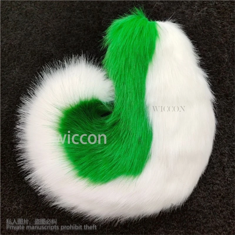 Anime Furry Animal Tail 5 Colors Cosplay Kig Fursuit Kigurumi Beast Shepherd Dog Tail Costume Cute Accessories Puppy Customized