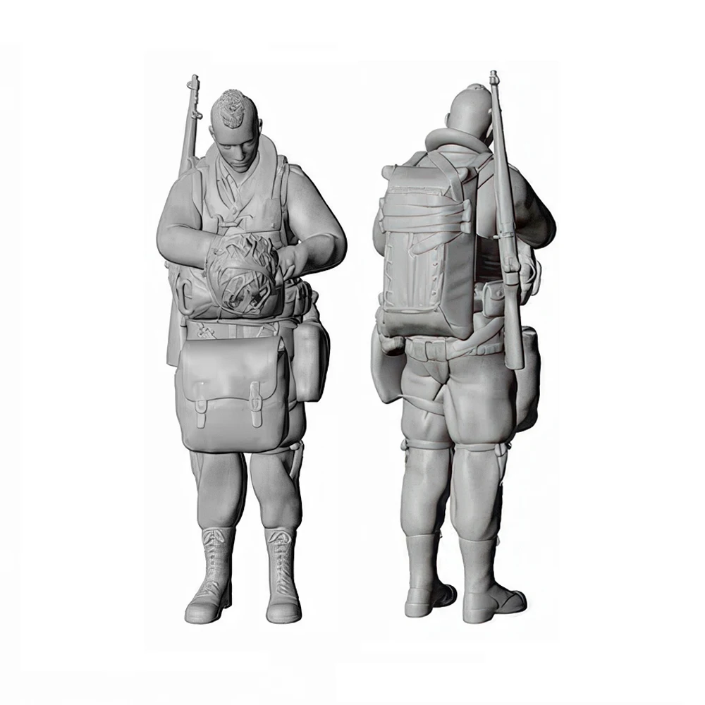 

1/32 Member 9, WWII US Airborne boarding, 1 soldier, GK, Resin Model figure, Military theme, Unassembled and unpainted kit