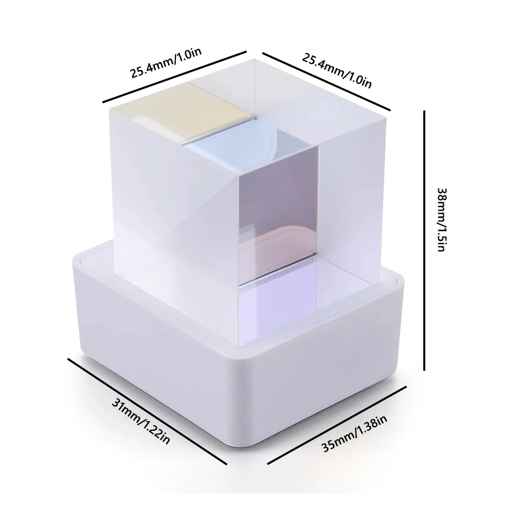 Customizable GeekMagic Crystal Cube Holographic Mini Electric Digital Clock Desktop Smart Weather Station