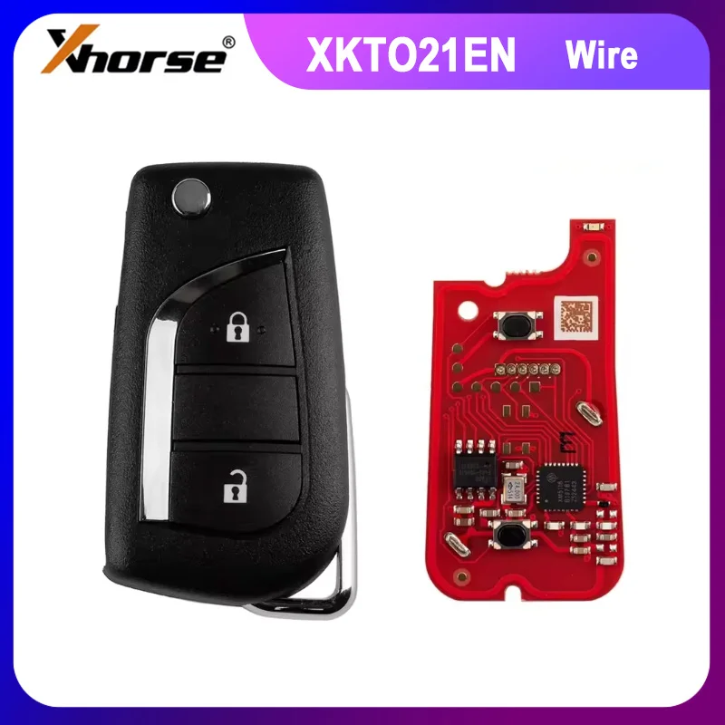 

1/2/5PCS XHORSE XKTO21EN 2nd Generation for Toyota 2 Buttons Universal Remote Key English Version Replace XKTO01EN Car Keys