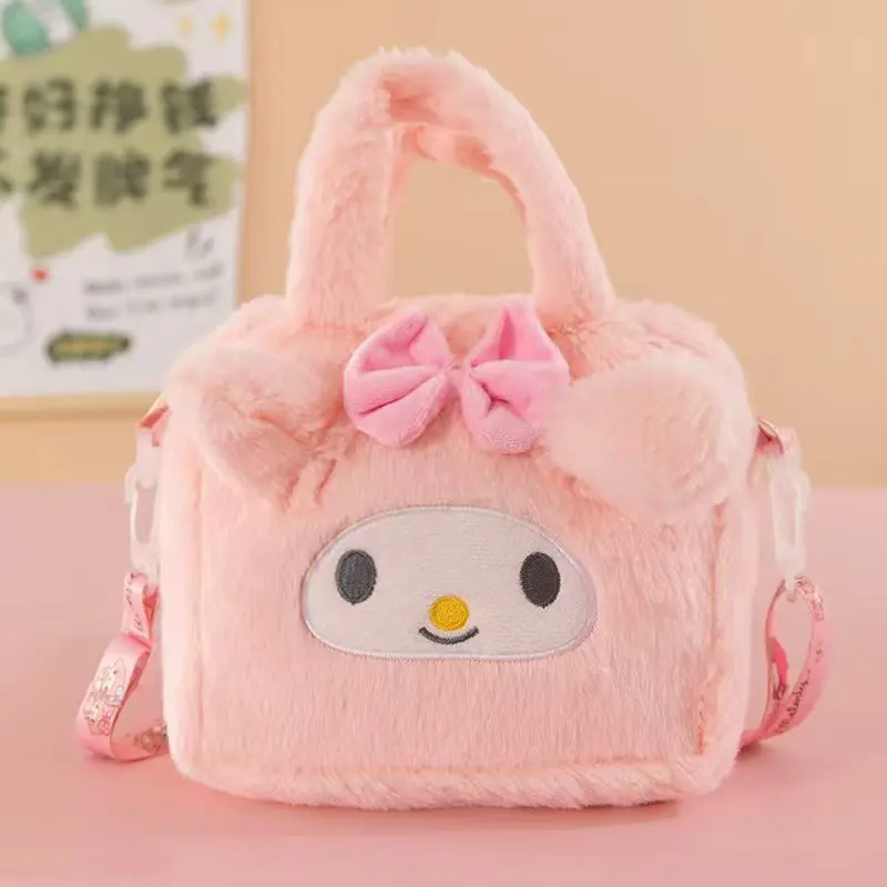 Anime Sanrio Kuromi Capybara Handtasche My Melody Cinnamoroll Plüsch-Kosmetiktasche Hello Kitty Reise-Aufbewahrungstasche Damen Spielzeug Geschenke – Detail 10