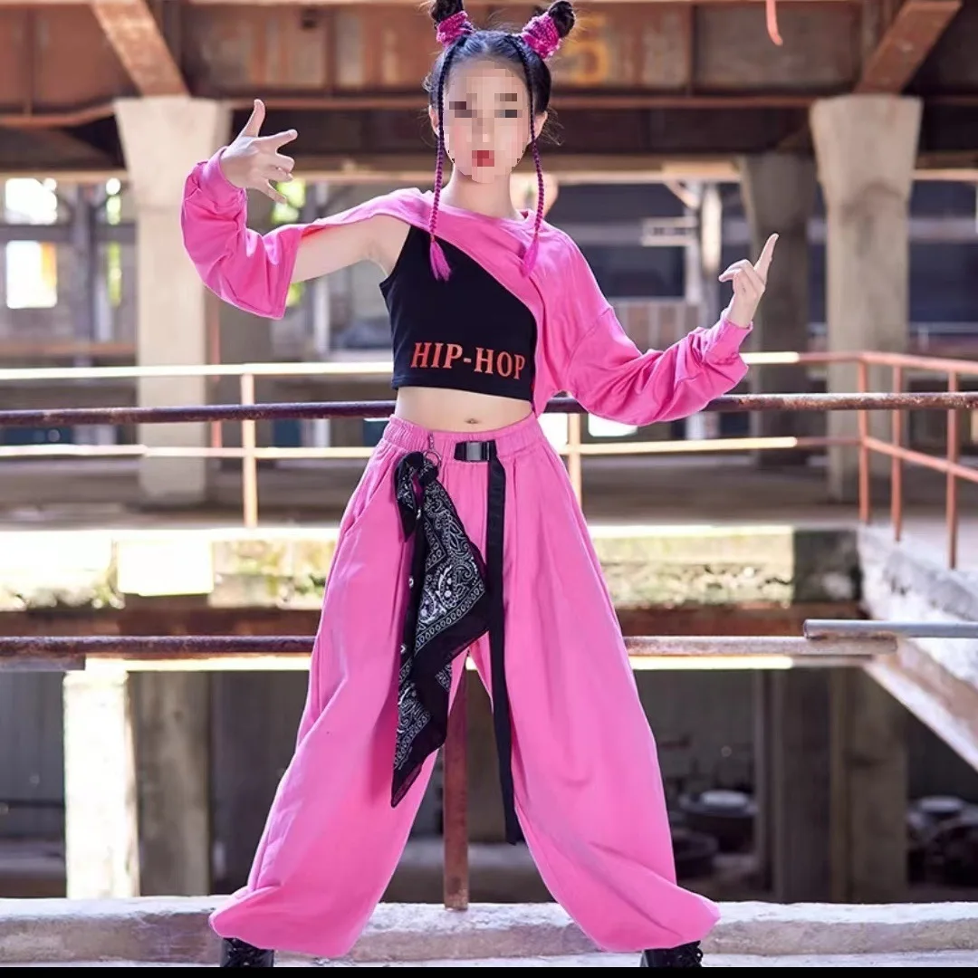 

Children's Jazz Dance Performance Costume Korean Version Pants Hip-hop Suit Jazz Street Dance Children's Fashion Show Costume