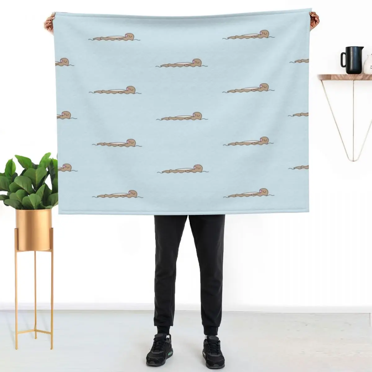 

Sea otter Throw Blanket Flannel Fleece Soft Warm Throw Blanket