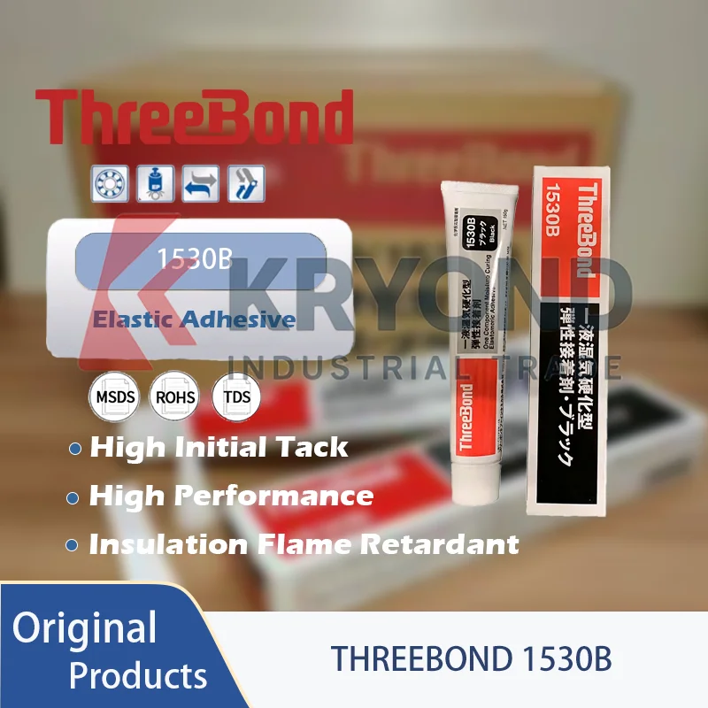 ThreeBond 1530B RTV Silicone Gasket Sealant Gray Non Corrosive Oil Resistant Compound for Engine Flange and Industrial Equipment
