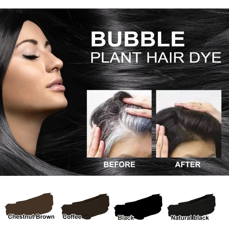 2boxes Achieve Chestnut Brown Hair with Bubble Hair Dye Long lasting and Gentle Formula