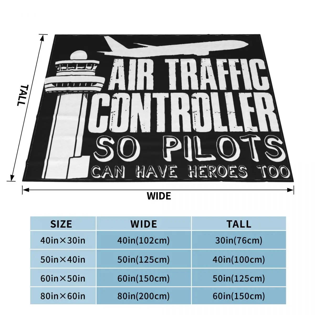 Air Traffic Controller Pilot Air Fighter Blankets Soft Warm Flannel Throw Blanket Bedspread for Living room Picnic Travel Couch