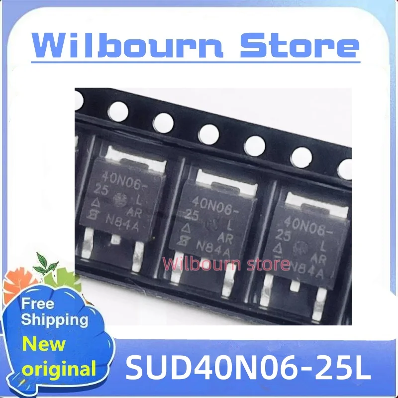 10PCS/LOT SUD40N06-25L 40N06 TO-252 60V 30A In stock